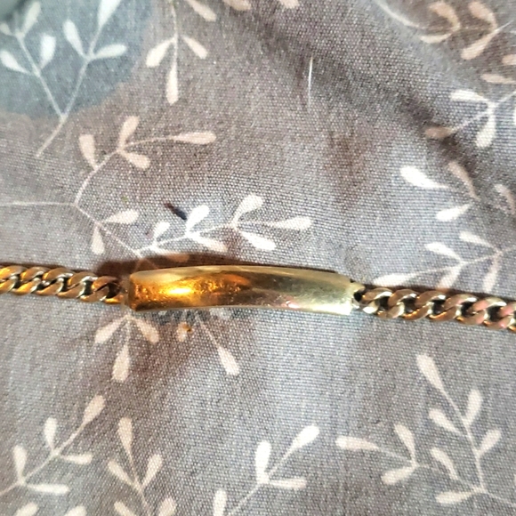 Baby/child gold plated 925 silver name bracelet - Picture 2 of 4